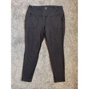 Torrid Active Women’s Charcoal Leggings Size 2X Pockets 26.5” Inseam